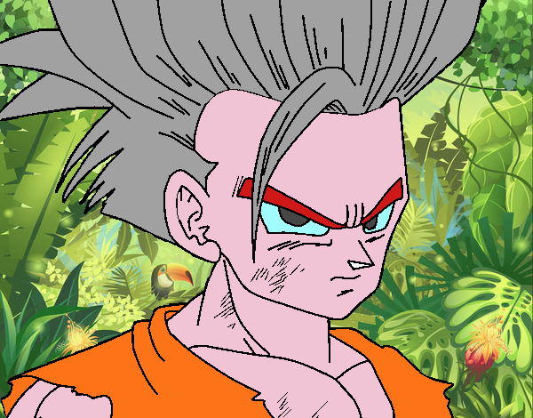 son gohan en la selva