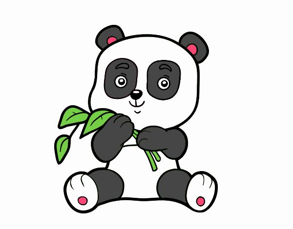 Dibujo de Un oso panda pintado por en  el día 08-09-22 a las  00:29:26. Imprime, pinta o colorea tus propios dibujos!