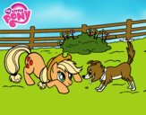 Applejack y Winona