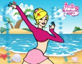 Barbie en postura de ballet