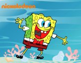 Bob Esponja saludando