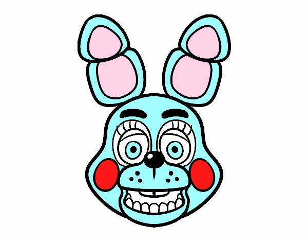 Cara de Toy Bonnie de Five Nights at Freddy's