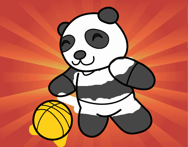 Panda con pelota