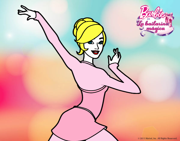 Barbie en postura de ballet