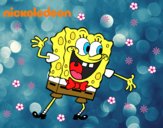 Bob Esponja saludando