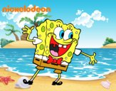 Bob Esponja saludando