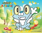 Froakie saludando