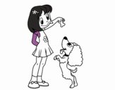 Niña con perrito