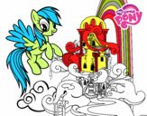 Rainbow Dash en su palacio