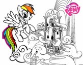 Rainbow Dash en su palacio