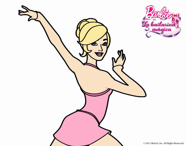 Barbie en postura de ballet