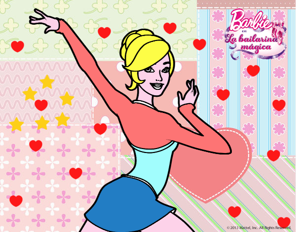 Barbie en postura de ballet