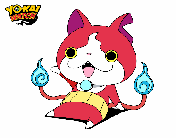 Jibanyan saludando