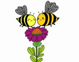 Pareja de abejas