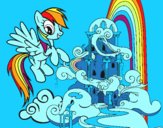 Rainbow Dash en su palacio