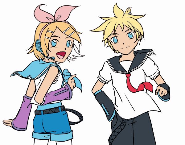 Rin y Len Kagamine Vocaloid