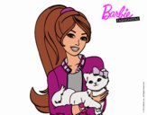 Barbie con su linda gatita