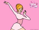 Barbie en postura de ballet