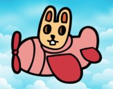 Conejo en avión