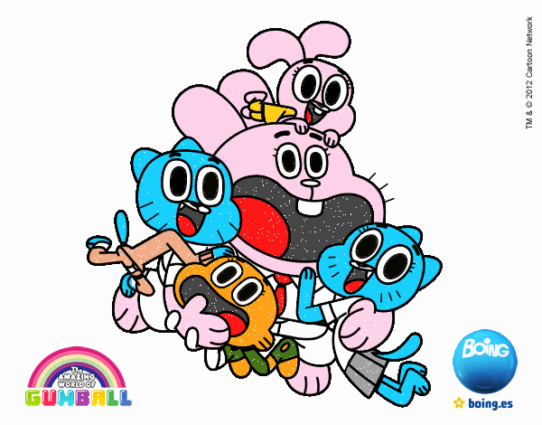 Gumball y amigos contentos