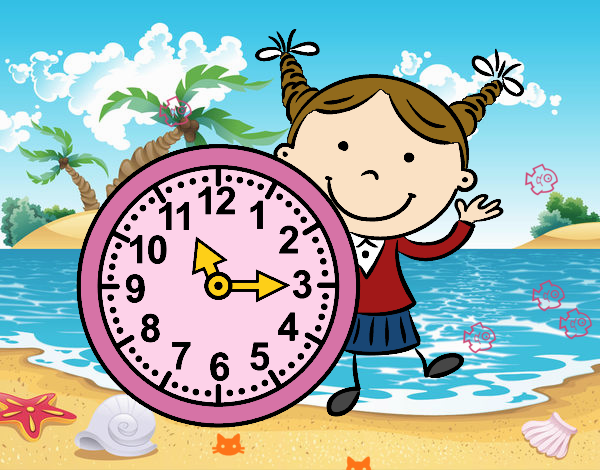 Niña con reloj