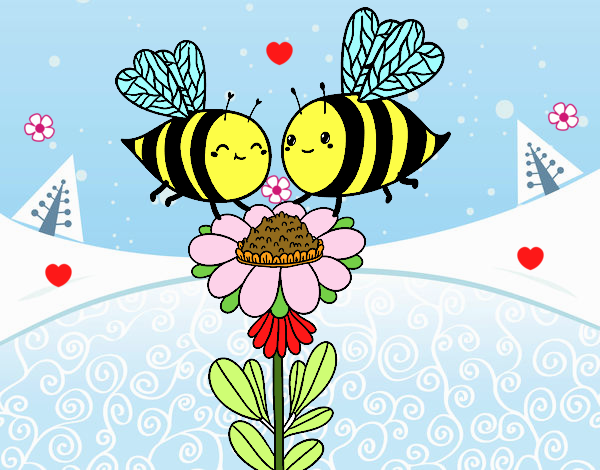 Pareja de abejas