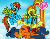 Rainbow Dash en su palacio