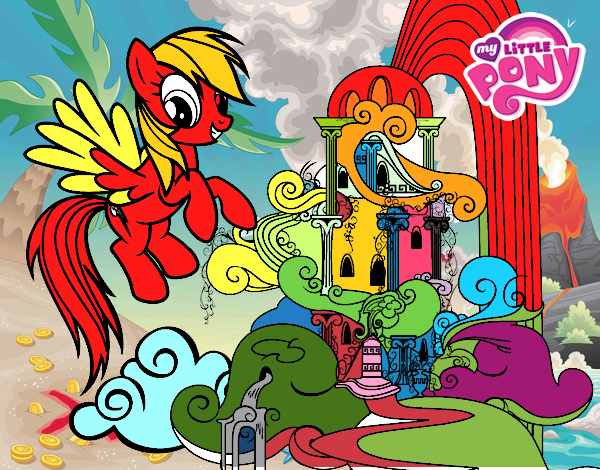 Rainbow Dash en su palacio