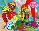 Rainbow Dash en su palacio