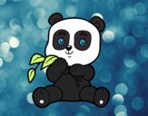 Un oso panda