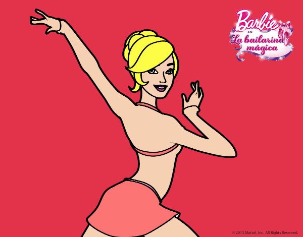 Barbie en postura de ballet