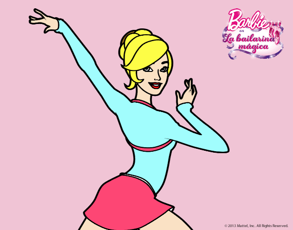 Barbie en postura de ballet