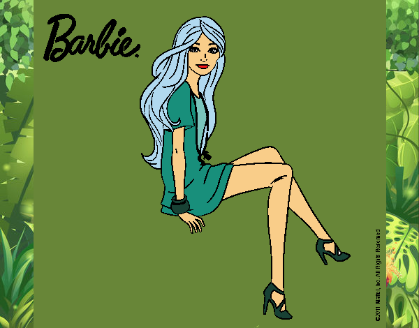 Barbie sentada