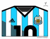 Camiseta del mundial de fútbol 2014 de Argentina