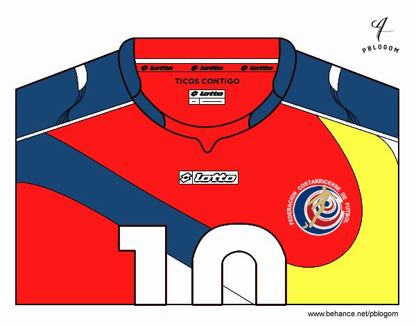 Camiseta del mundial de fútbol 2014 de Costa Rica