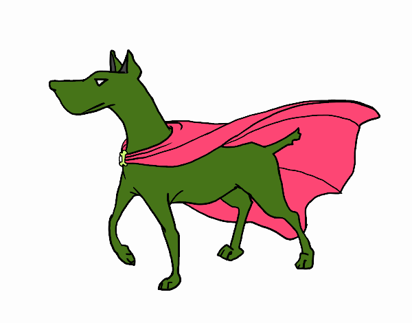 Perro superhéroe