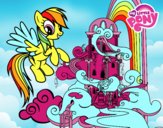 Rainbow Dash en su palacio