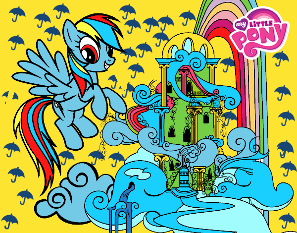 Rainbow Dash en su palacio