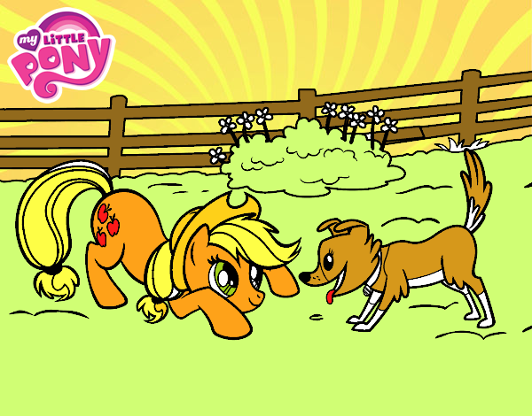 Applejack y Winona