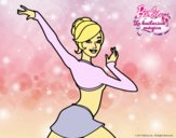 Barbie en postura de ballet