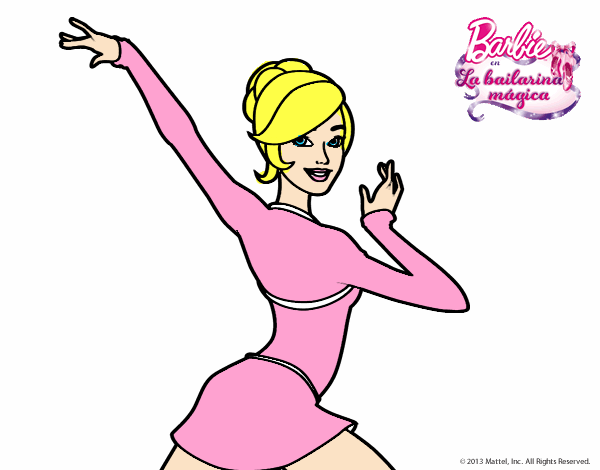 Barbie en postura de ballet