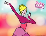 Barbie en postura de ballet