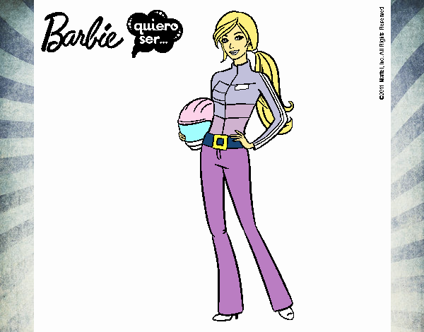 Barbie piloto de motos