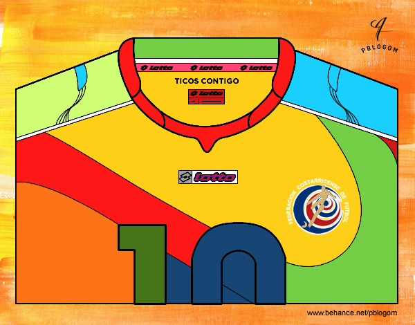 Camiseta del mundial de fútbol 2014 de Costa Rica