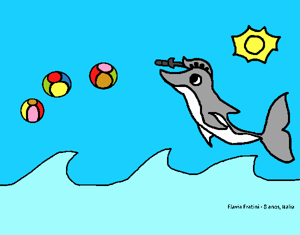 Delfín jugando