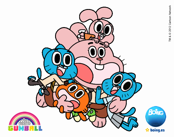 Gumball y amigos contentos