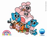 Gumball y amigos contentos