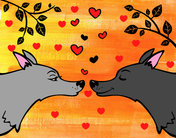 Lobos enamorados