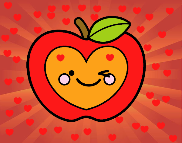 Manzana corazón