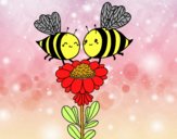 Pareja de abejas